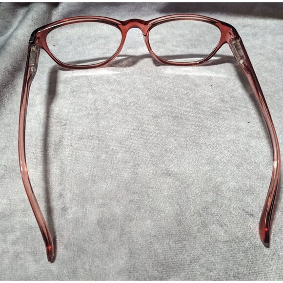 ABS Pink Translucent Retro Reading GLasses - Picture 2 of 10